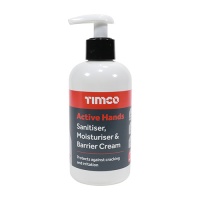Active Hands Sanitiser, Moisturiser & Barrier Cream 250ml